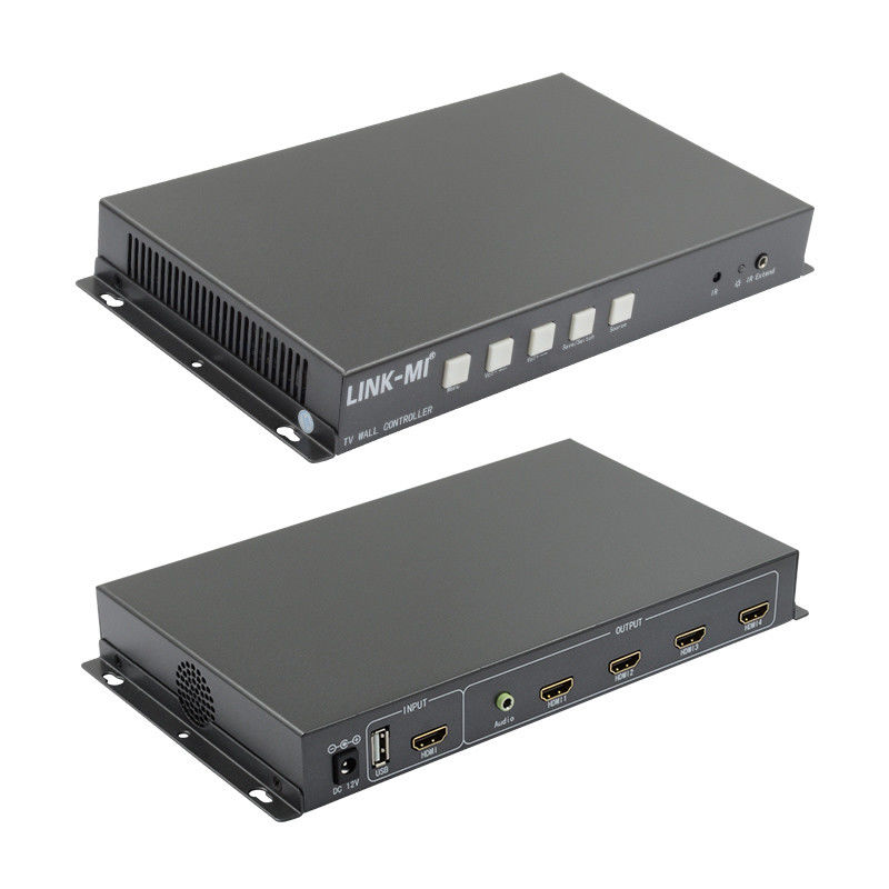 2X2 Video Wall Controller Hỗ trợ HDMI USB Signal Input 1080P Cho quảng cáo