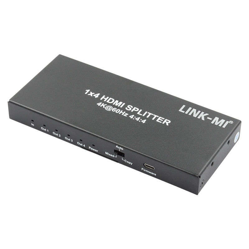 HDMI 2.0 HDMI Extender Splitter 60Hz 1x4 Hỗ trợ 3D 18G HDR 1 In 4 Out AV Splitter