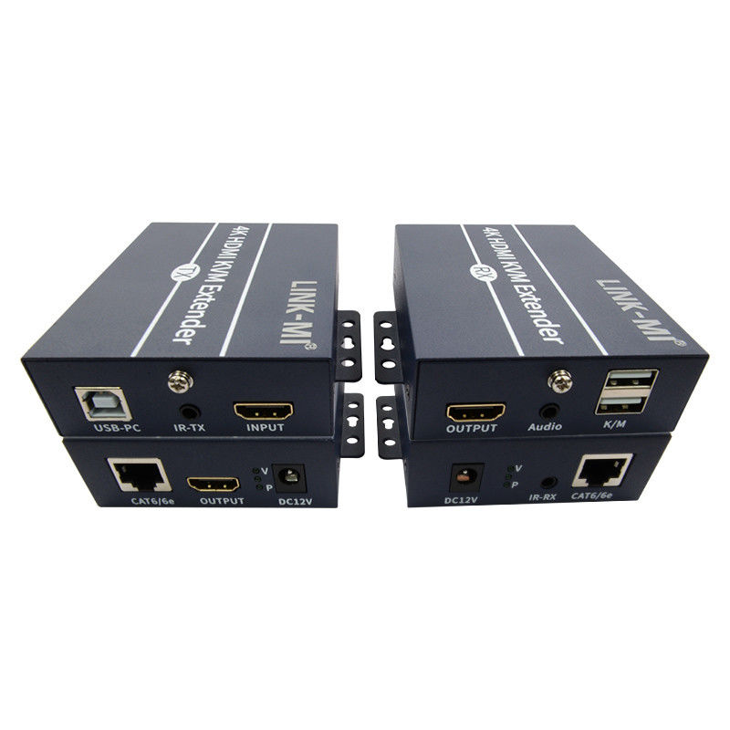 120m 4K KVM Extender HDMI Over Cat 6 / Cat6e Cable cho chuột bàn phím