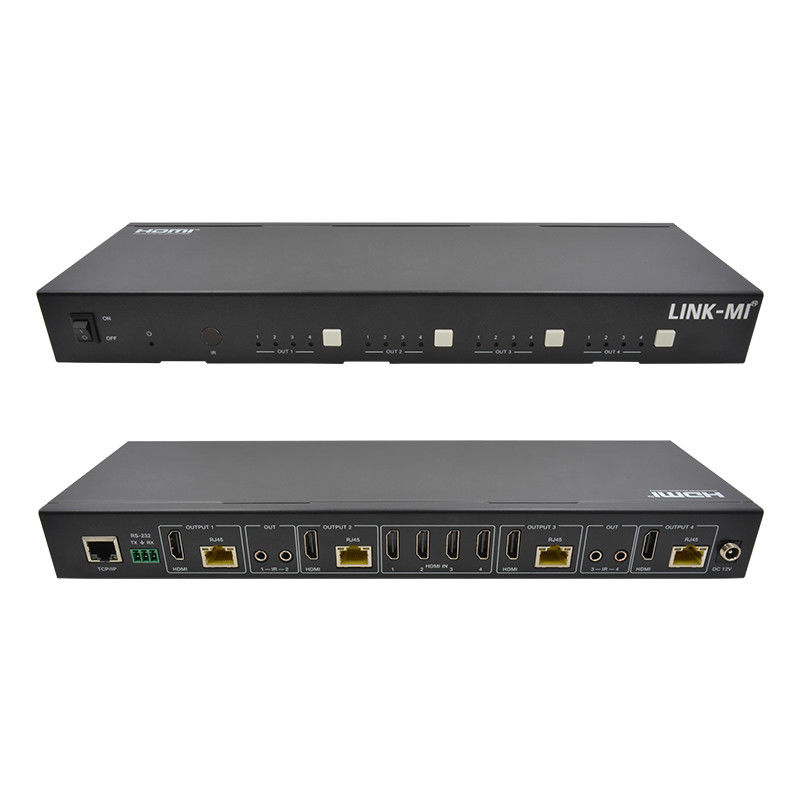 70M 4X4 HDMI Matrix với chức năng IR Matrix 18Gbps 4K@60Hz HDMI 2.0b POC