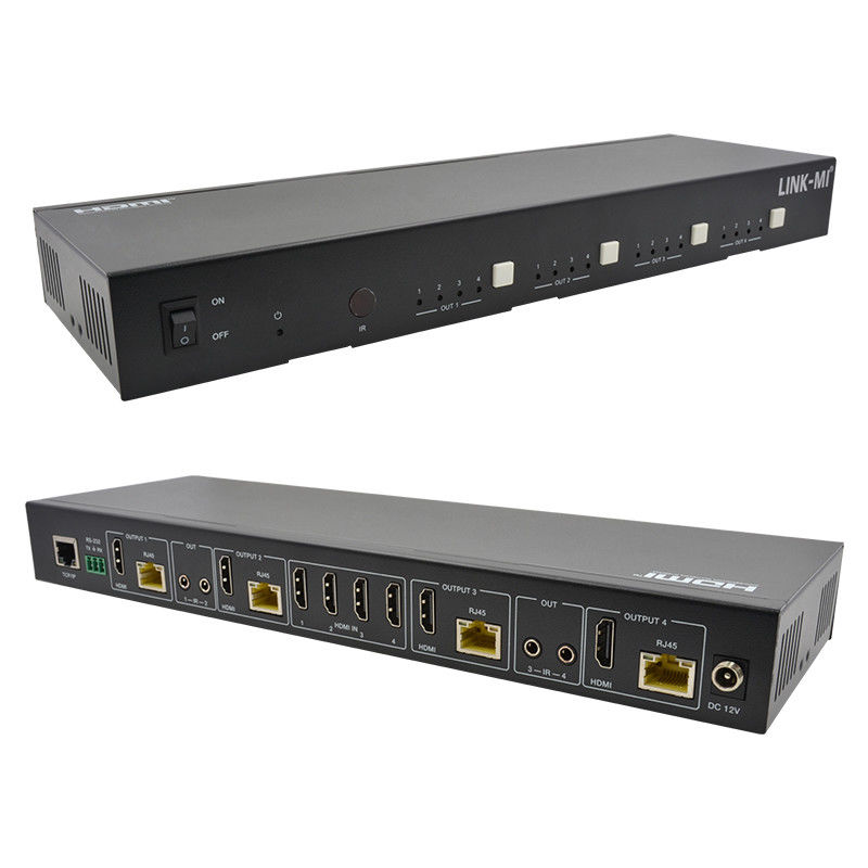 70M 4X4 HDMI Matrix với chức năng IR Matrix 18Gbps 4K@60Hz HDMI 2.0b POC
