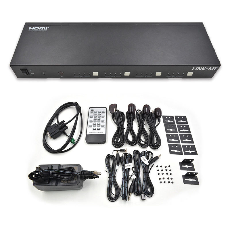 70M 4X4 HDMI Matrix với chức năng IR Matrix 18Gbps 4K@60Hz HDMI 2.0b POC