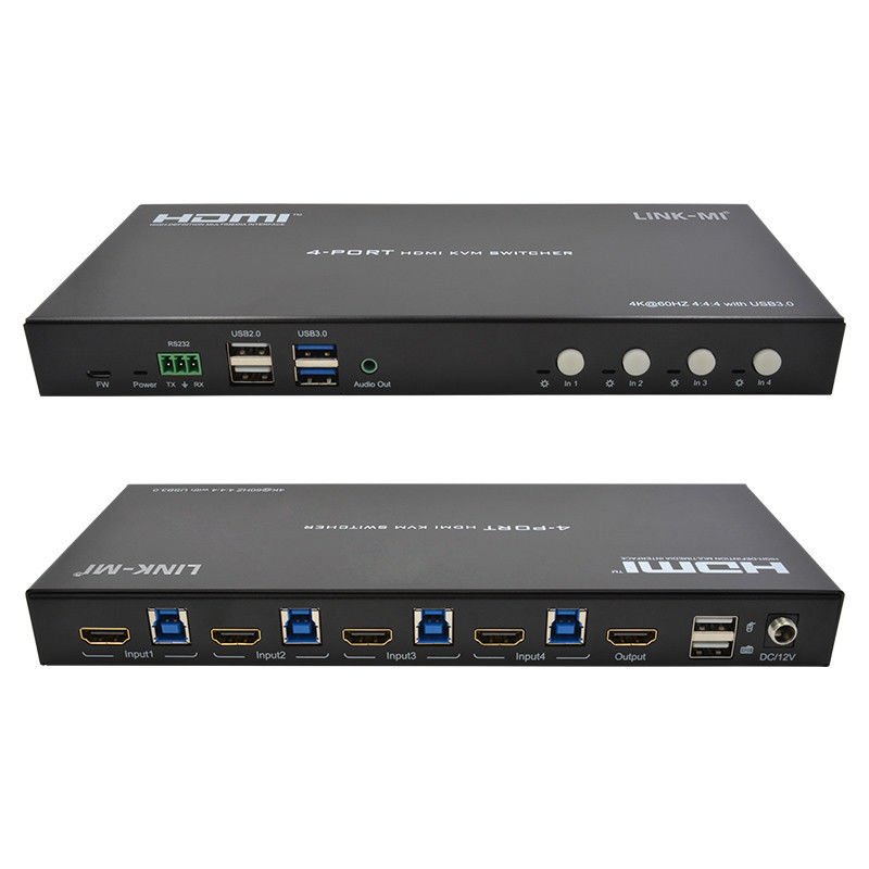 4 cổng mạng HDMI2.0 KVM Chuyển lên 4K 60Hz 18Gbps