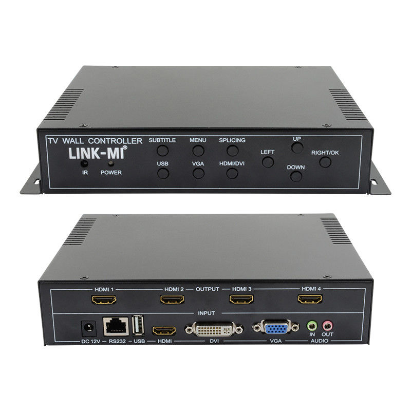 2X2 HDMI Video Wall Controller Hỗ trợ 1X4 1X3 1X2 TV Splicing Box cho 4 màn hình