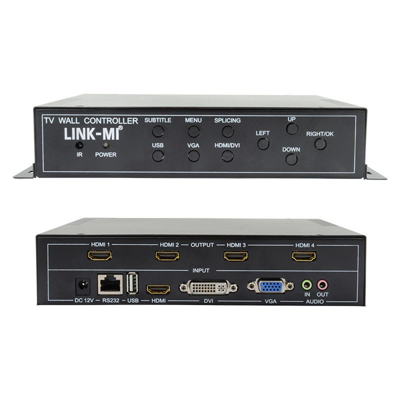 2X2 HDMI Video Wall Controller Hỗ trợ 1X4 1X3 1X2 TV Splicing Box cho 4 màn hình