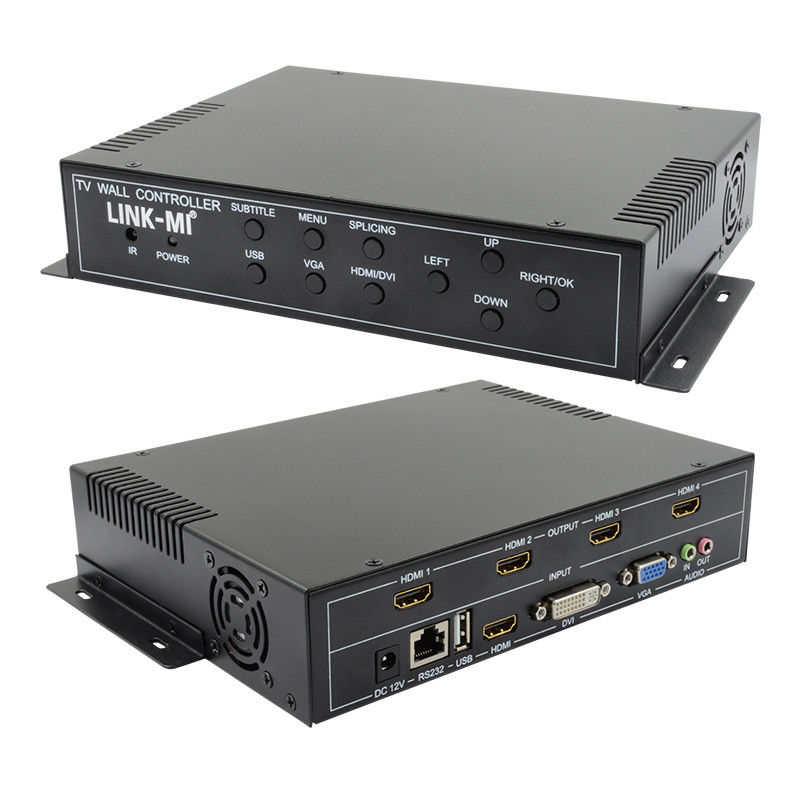2X2 HDMI Video Wall Controller Hỗ trợ 1X4 1X3 1X2 TV Splicing Box cho 4 màn hình