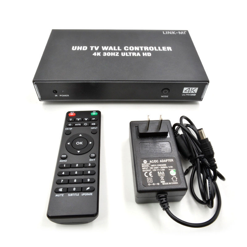 1X4 1X3 1X2 4K Video Wall Controller 30Hz 4 kênh HDMI TV Video Wall Processor 2x2