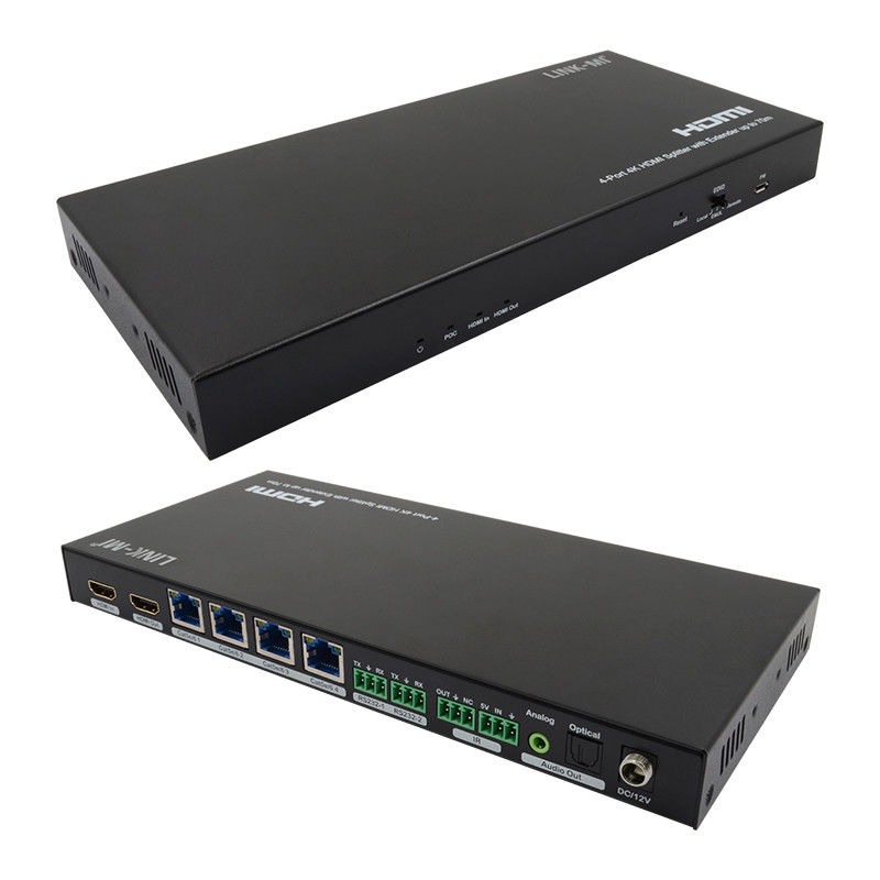 70M 1x4 4K HDMI Splitter Extender với Audio Extract 1x4 Hdmi Splitter Over Cat6