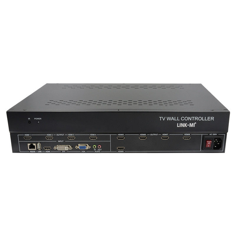 9 kênh HDMI Video Wall Controller 3X3 Zoom Subtitles Multi Display Controller Cho Quảng cáo