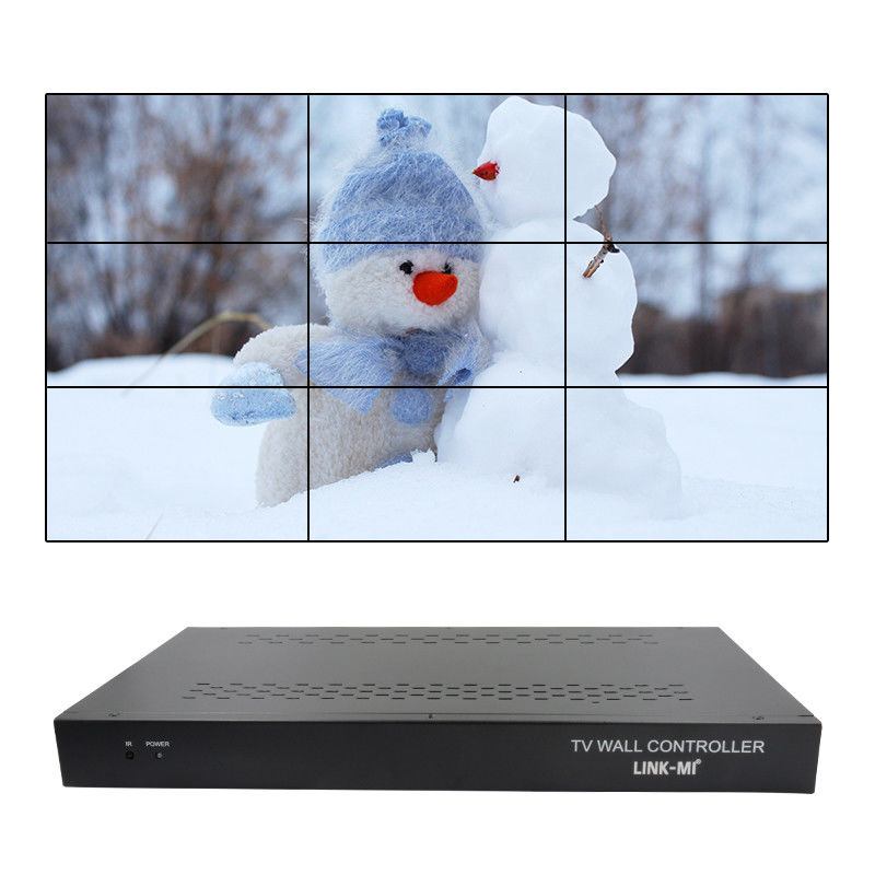 9 kênh HDMI Video Wall Controller 3X3 Zoom Subtitles Multi Display Controller Cho Quảng cáo