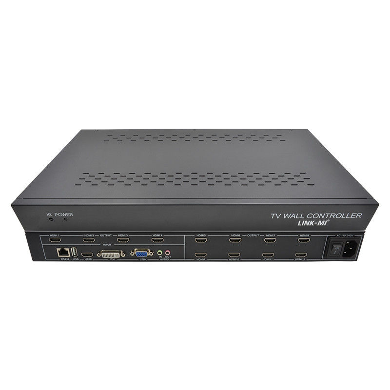 12 kênh 3X3 2x2 TV Wall Controller 3x4 Video Wall Display Controller 3.5mm