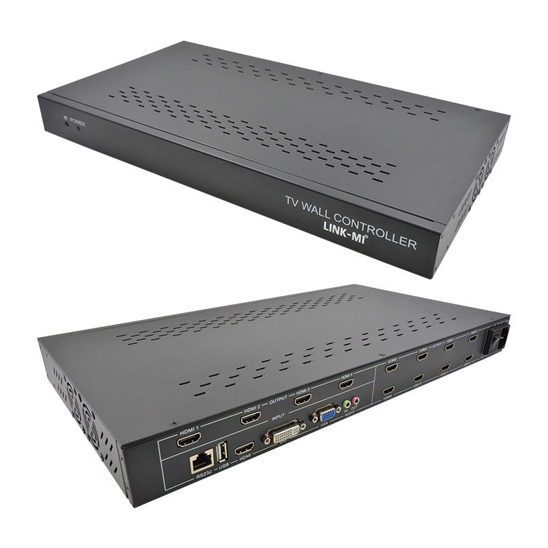 12 kênh 3X3 2x2 TV Wall Controller 3x4 Video Wall Display Controller 3.5mm
