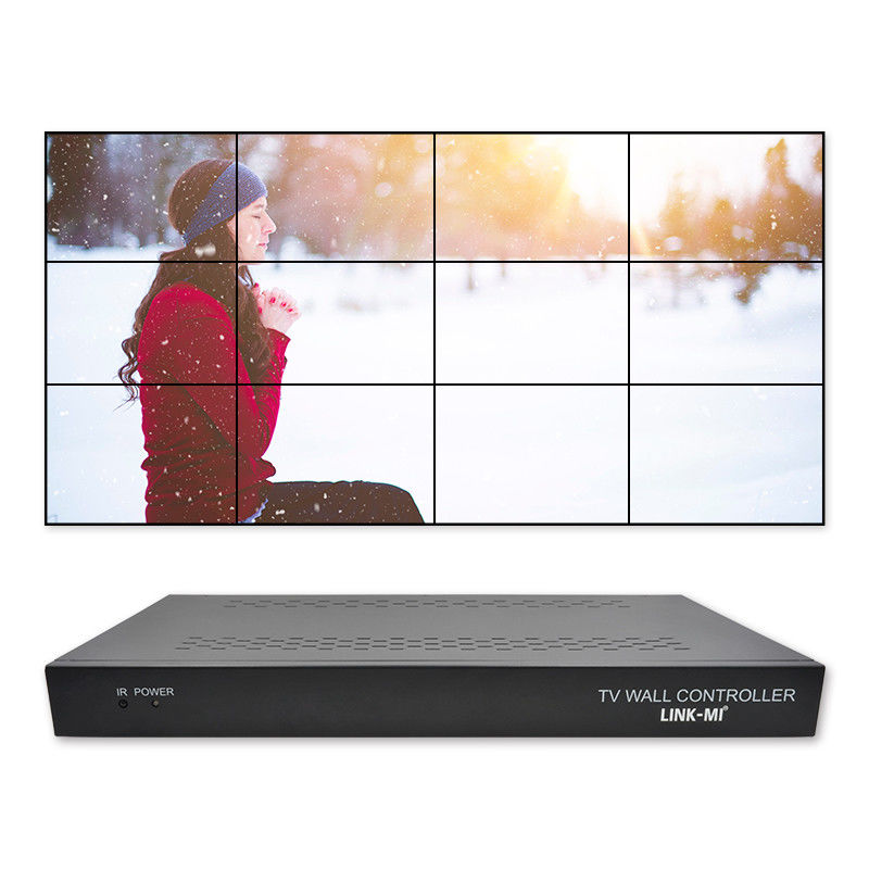 12 kênh 3X3 2x2 TV Wall Controller 3x4 Video Wall Display Controller 3.5mm
