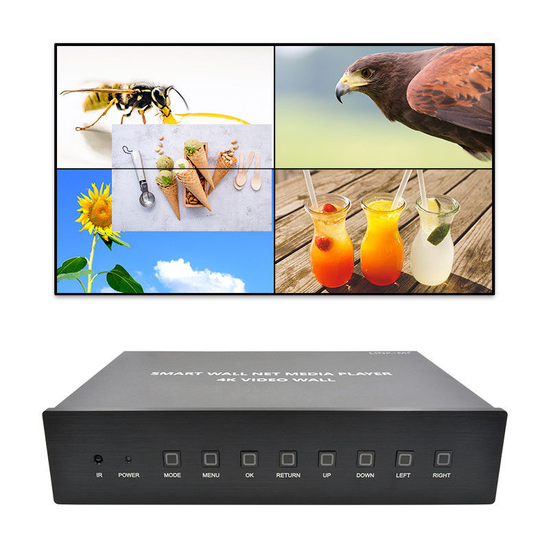 HDMI 2X2 4K Video Wall Controller Media Player TV Wall Processor Cho 4 TV