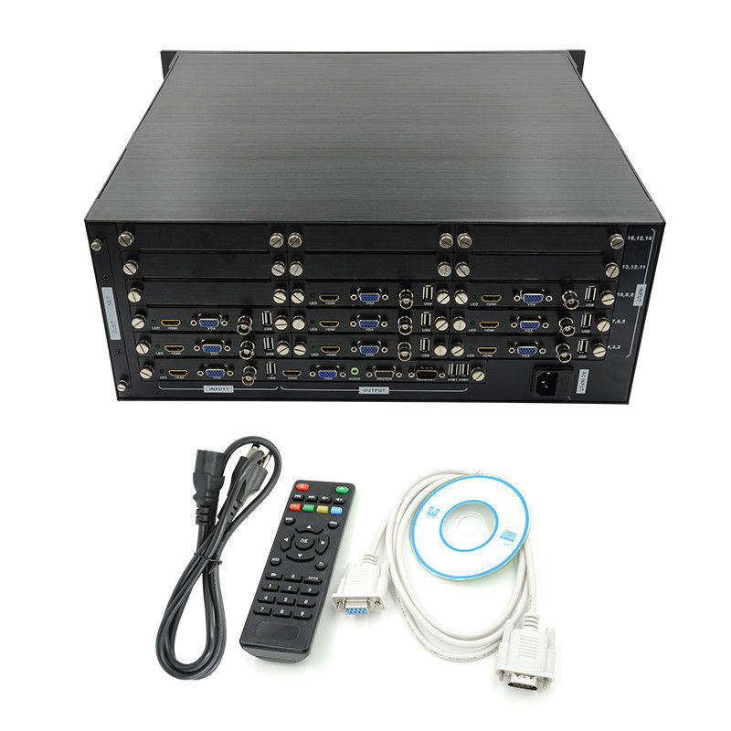 16 kênh Video HDMI Multi Viewer VGA BNC Signal Input 1080P 16X1 HDMI Switch