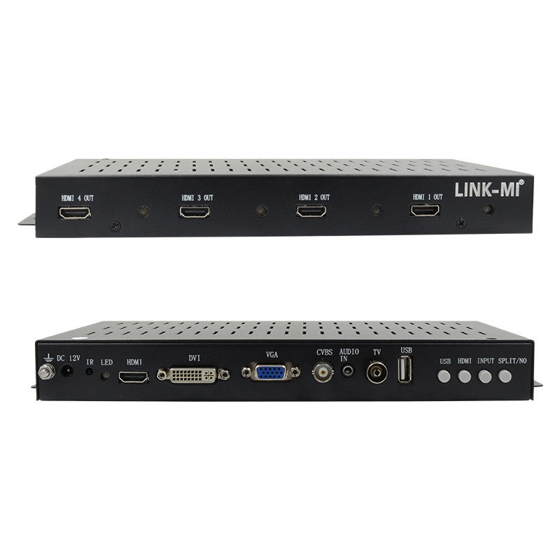 2X2 1X2 1X3 HDMI Video Wall Controller 1x4 1080P 90 độ quay cho màn hình chân dung