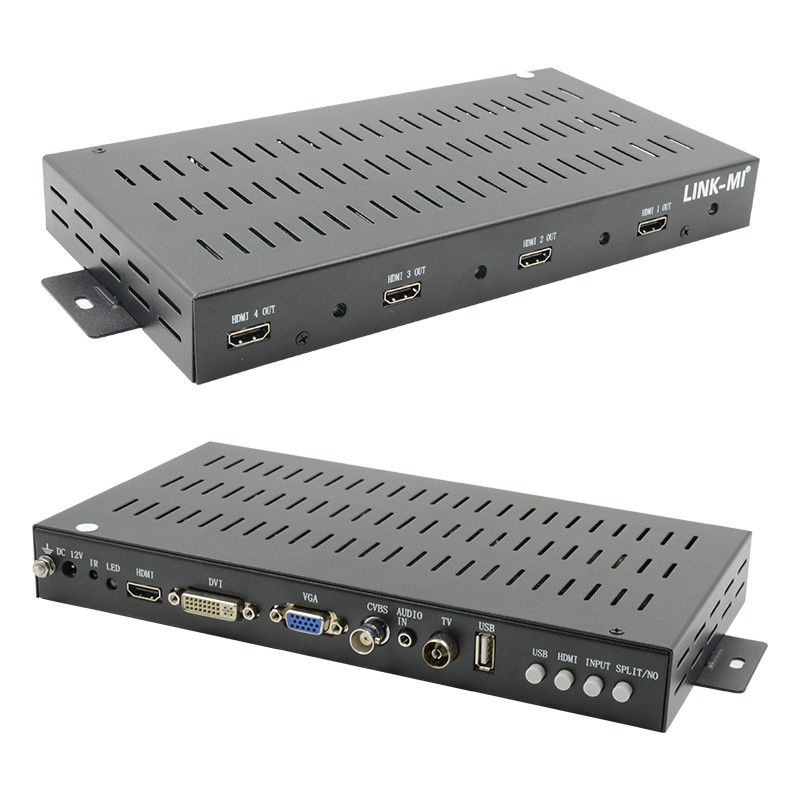2X2 1X2 1X3 HDMI Video Wall Controller 1x4 1080P 90 độ quay cho màn hình chân dung