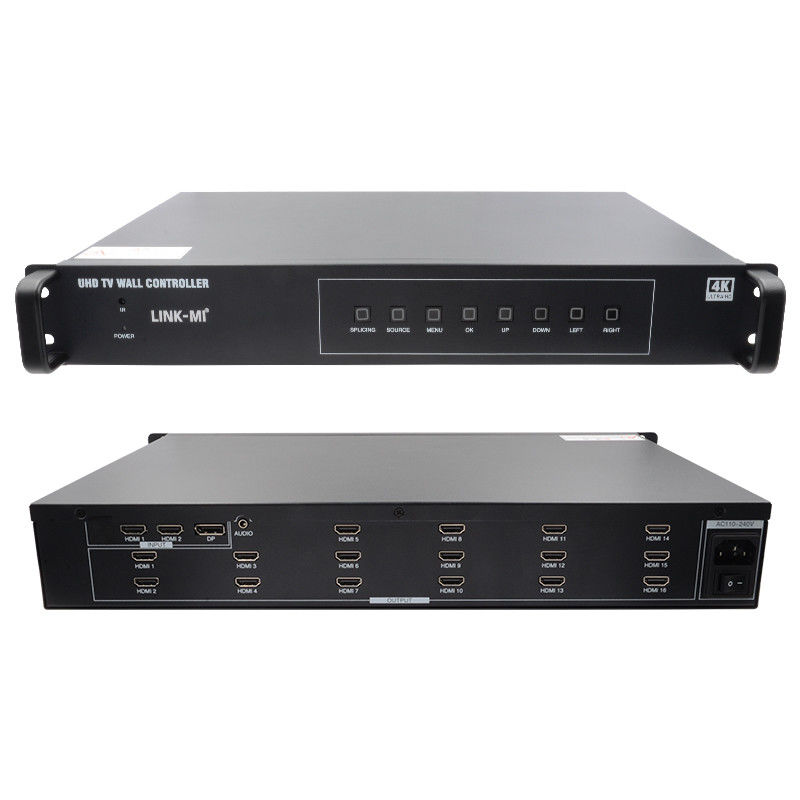 Bộ điều khiển tường video 4K 4X4 HDMI 16 đầu ra HDMI Image Rotation Video Wall Processor