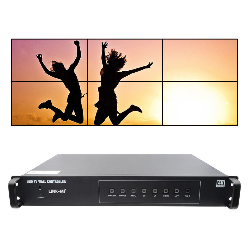2X3 HDMI Video Wall Controller 4K 1x4 1X3 1X2 TV Wall Processor cho 6 màn hình