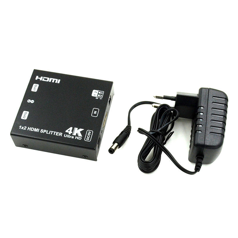 1X2 4K HDMI Extender Splitter Hỗ trợ 4K2K EDID 3D 2 cổng Video Splitter