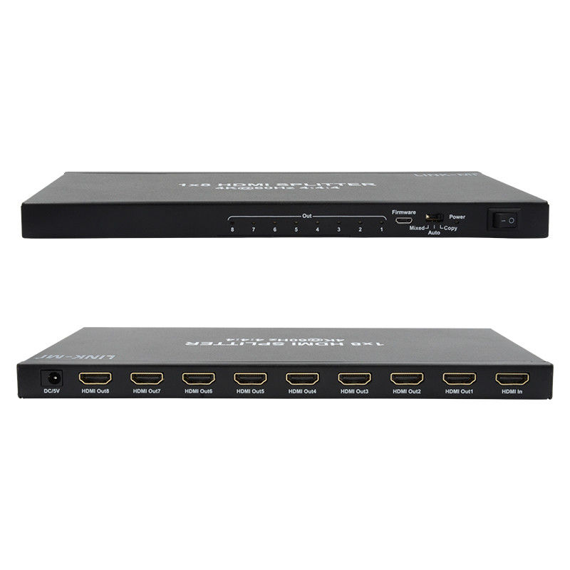 1/8 4K HDMI Splitter 1 In 8 Out 60Hz 3D 18G Video Audio Splitter cho 8 màn hình