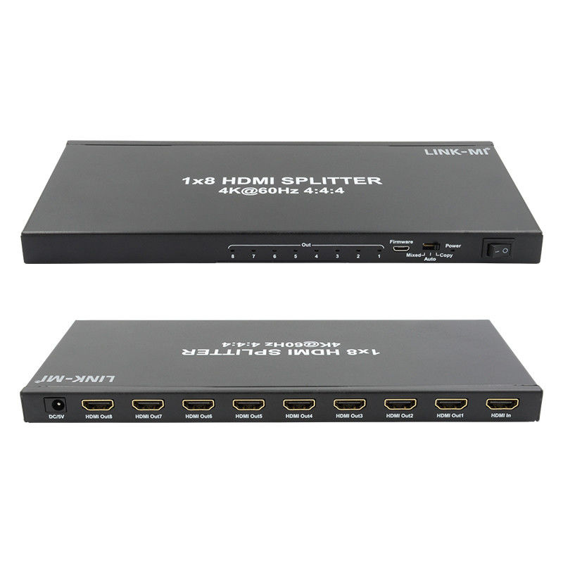 1/8 4K HDMI Splitter 1 In 8 Out 60Hz 3D 18G Video Audio Splitter cho 8 màn hình