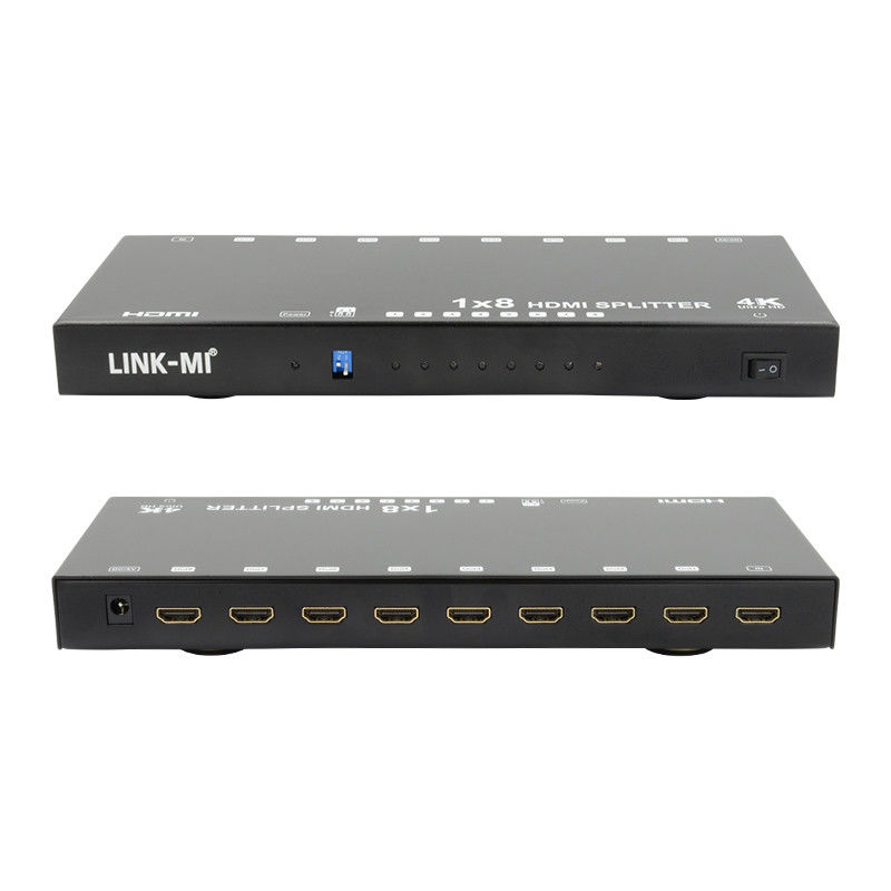 8 cổng 4K HDMI Splitter Video Splitter 3d EDID 1 In 8 Out Duplicator cho 8 TV