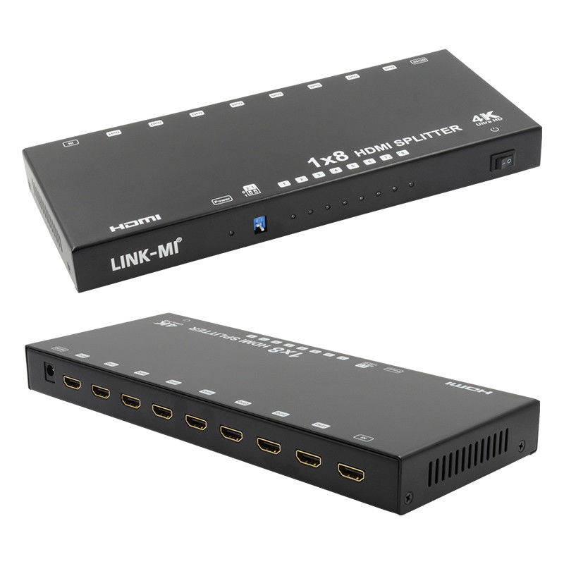 8 cổng 4K HDMI Splitter Video Splitter 3d EDID 1 In 8 Out Duplicator cho 8 TV