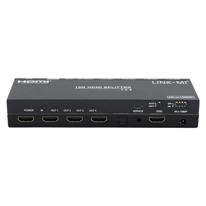 4K 1X4 Multi HDMI Splitter EDID Analog Optical HDMI2.0b 4 Cổng Video Splitter