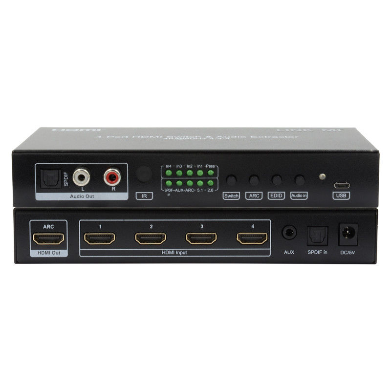 4X1 Video HDMI Switch 2.0 Switch 4K@60hz YUV4:4Hỗ trợ ARC, CEC, HDR