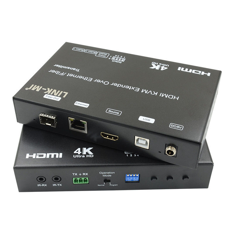 4K AV Over IP Sợi HDMI KVM Extender Hỗ trợ Unicast Multicast Với USB RS232