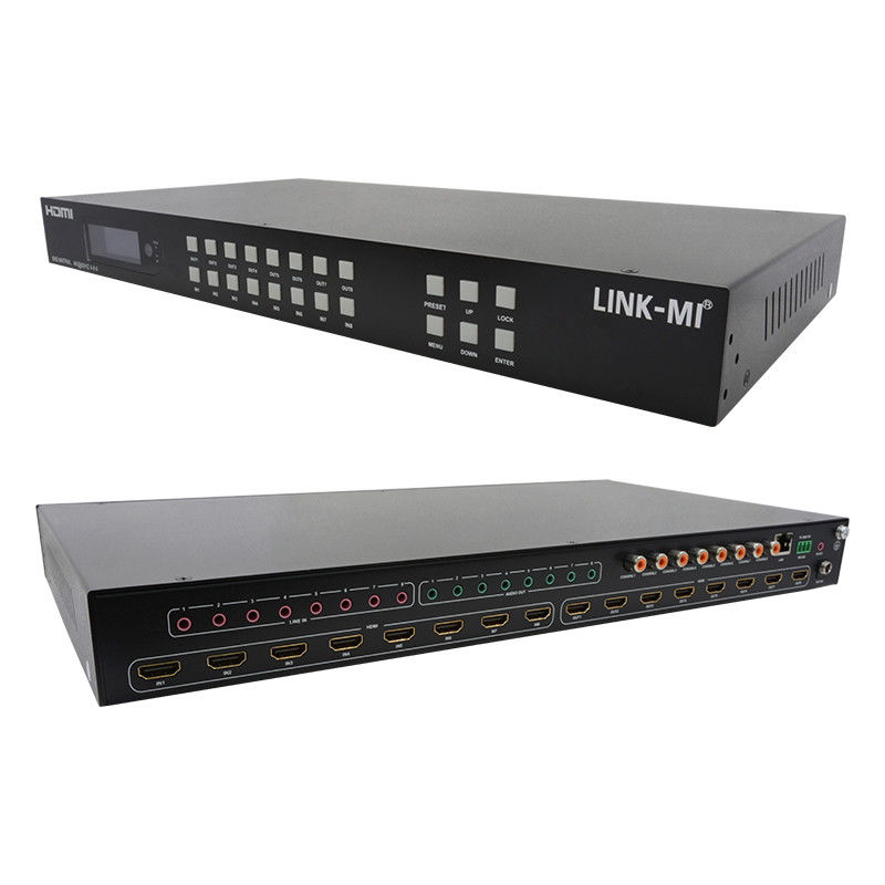 8x8 HDMI Matrix 4k Hdmi Switcher với hỗ trợ trích xuất âm thanh analog 18Gbps HDR