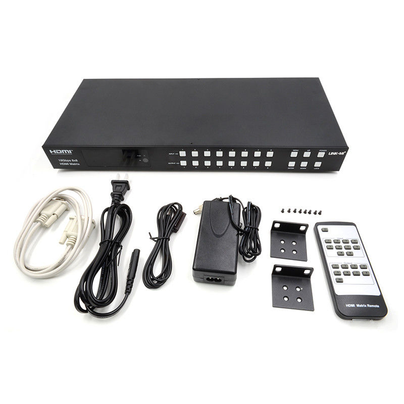 18Gbps 8x8 Matrix Switcher với chức năng ARC hỗ trợ 4K2K 60Hz YUV 4:4:4