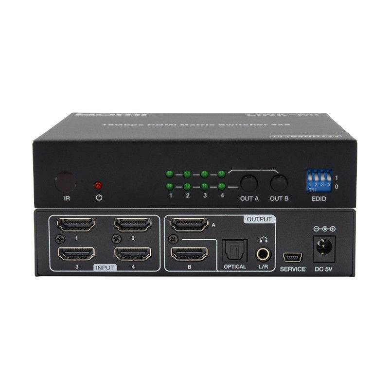 4X2 HDMI Matrix Switch Hdmi Switch Audio Extractor 4K đến 1080P Video Switcher