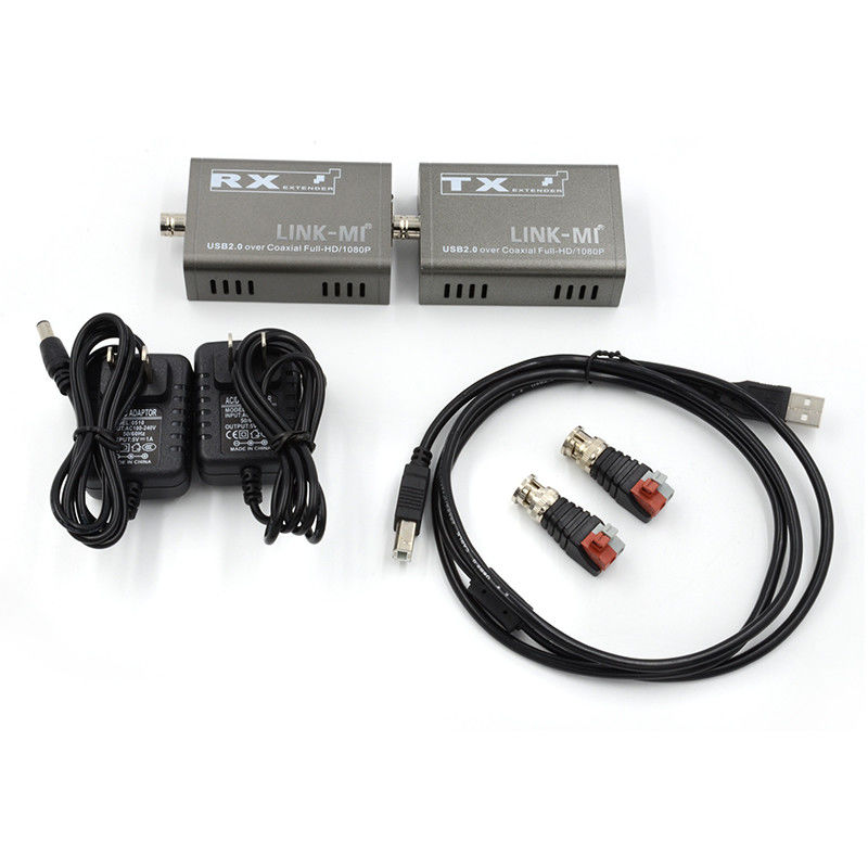 50M KVM Extender For Camera 1080P USB Extender qua cáp đồng trục Kvm qua sợi