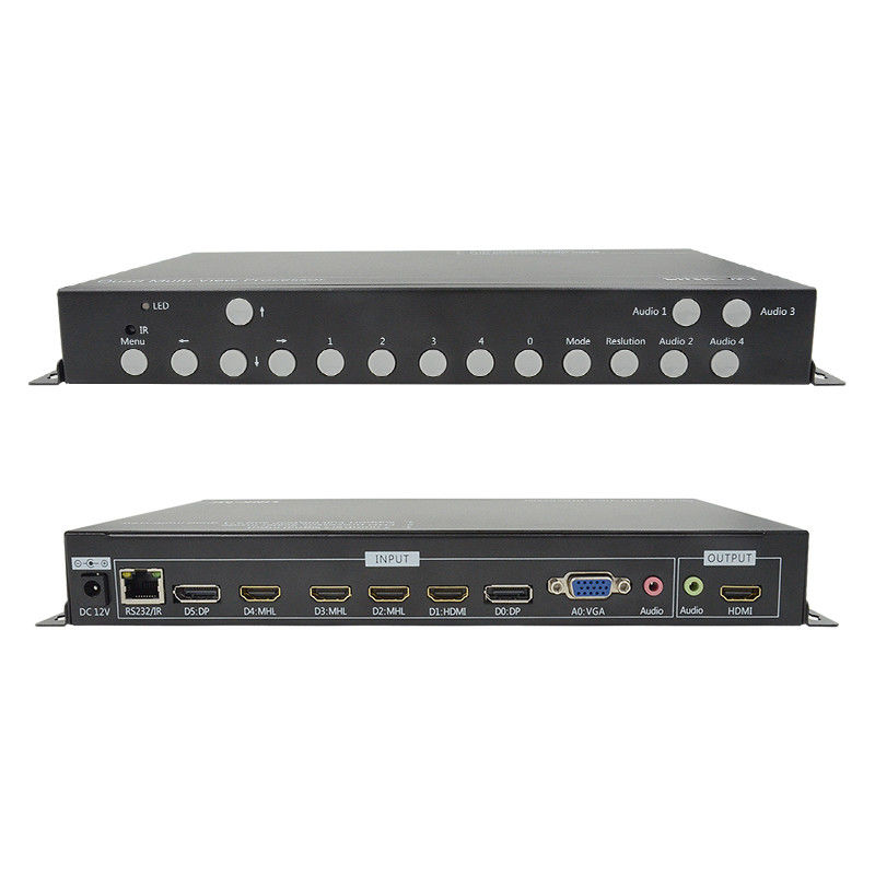 PIP POP HDMI Multi Viewer 4k 4x1 Với IR Remote RS232 Control Center Control