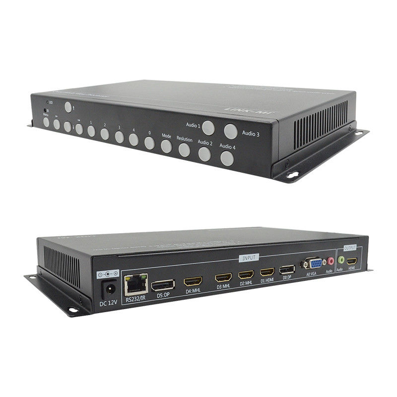 PIP POP HDMI Multi Viewer 4k 4x1 Với IR Remote RS232 Control Center Control