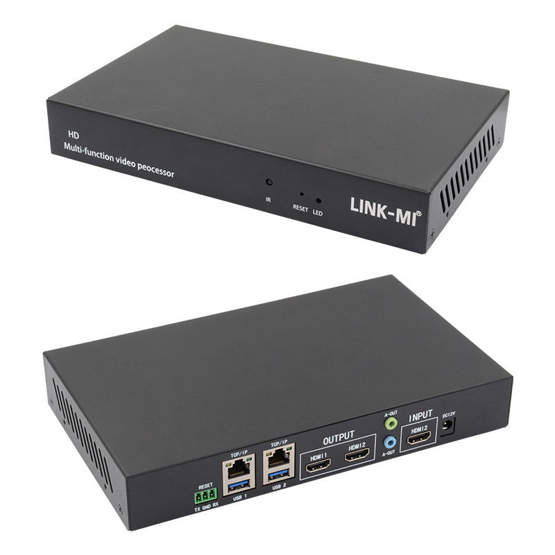 Nhiều ngôn ngữ RS232 HDMI Video Wall Controller HD Caption Adder Bộ xử lý video HDMI