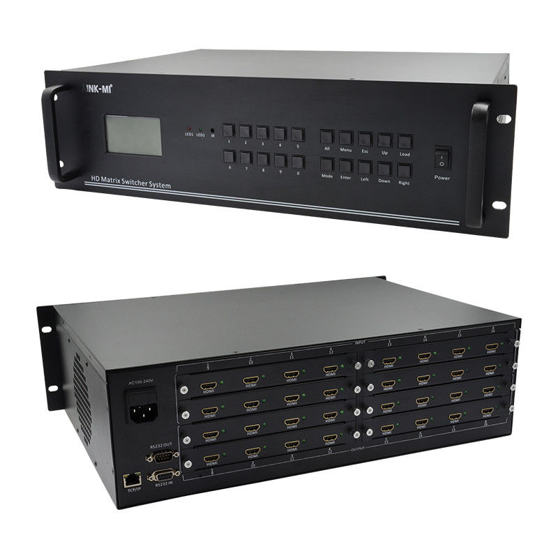 16 In 16 Out HDMI Matrix Switch 4K 16X16 Video Matrix Hỗ trợ đầu vào tín hiệu VGA DVI SDI