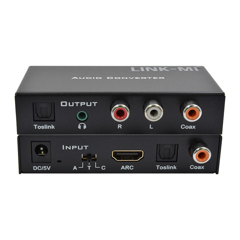 Dac Converter Digital Analog Audio Converter Hỗ trợ HDMI ARC Toslink Coax Digital Audio