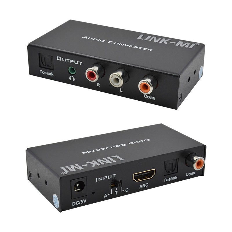 Dac Converter Digital Analog Audio Converter Hỗ trợ HDMI ARC Toslink Coax Digital Audio