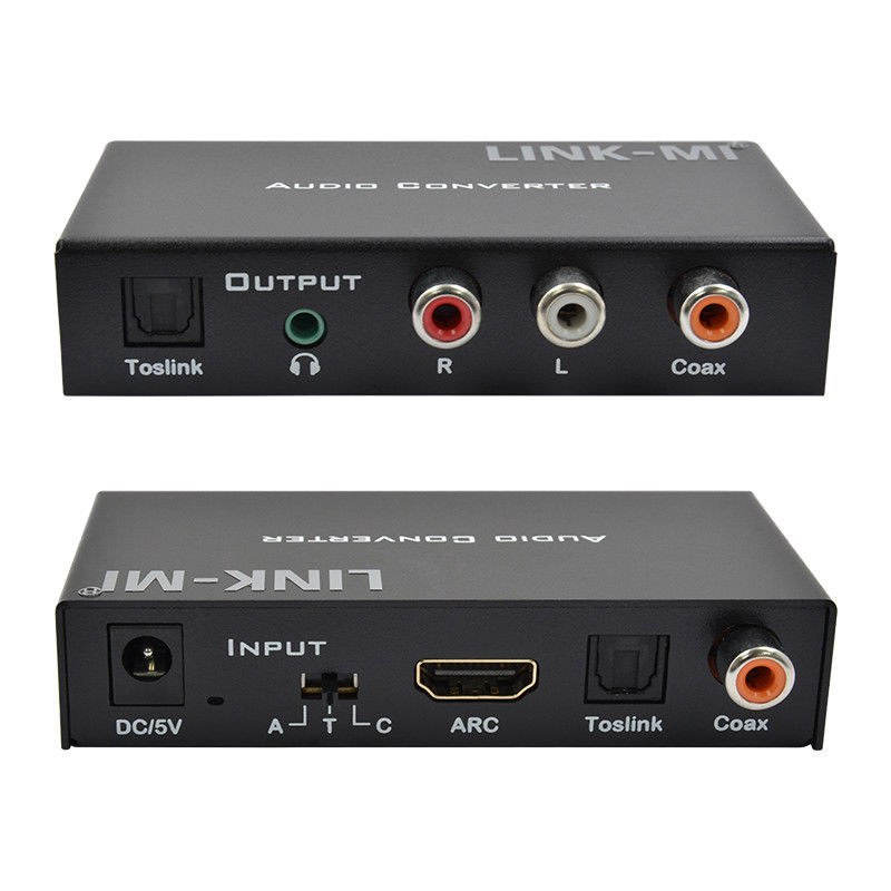 Dac Converter Digital Analog Audio Converter Hỗ trợ HDMI ARC Toslink Coax Digital Audio