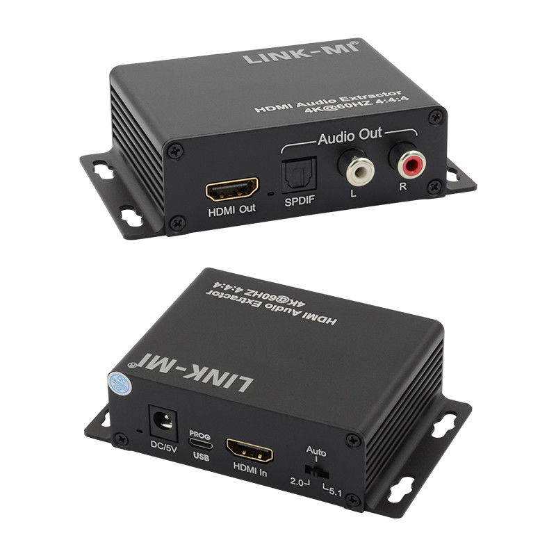18Gbps 4K 1080P HDMI Audio Extractor hỗ trợ EDID 3D cho máy thu vệ tinh Apple TV