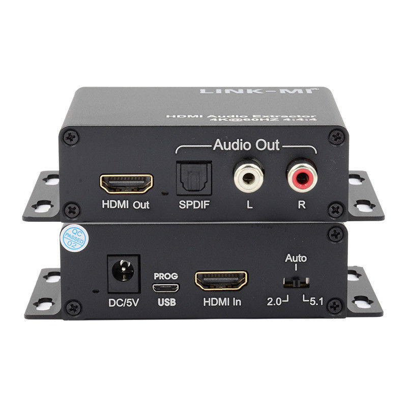 18Gbps 4K 1080P HDMI Audio Extractor hỗ trợ EDID 3D cho máy thu vệ tinh Apple TV