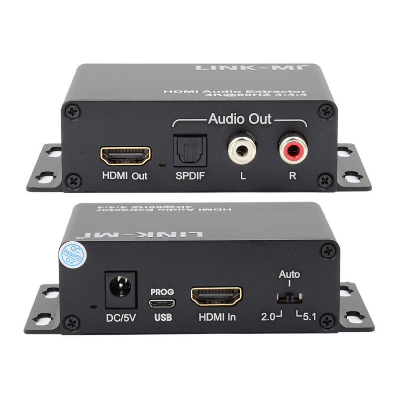18Gbps 4K 1080P HDMI Audio Extractor hỗ trợ EDID 3D cho máy thu vệ tinh Apple TV