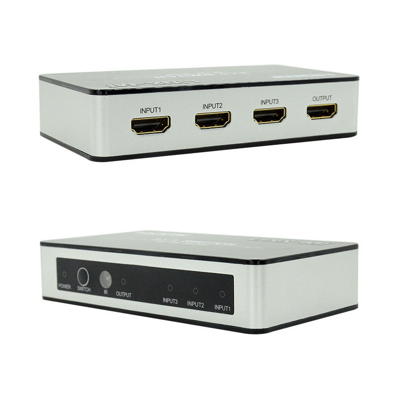 4K2K HDMI Switch 3x1 HDMI Splitter 5V 1A Hỗ trợ PIP 3D 3 đến 1 Video Switch