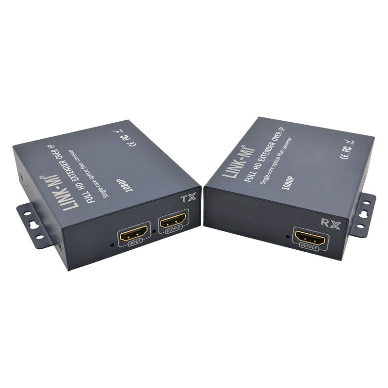 20KM HDMI Extender Over Fiber với Loop Out cho mô-đun SC / FC Fiber 1080P