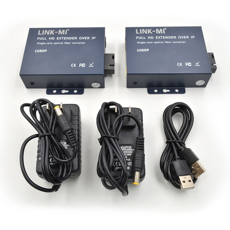 20KM HDMI Extender Over Fiber với Loop Out cho mô-đun SC / FC Fiber 1080P