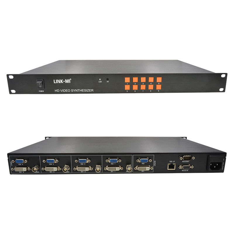 HD 4x1 HDMI Multi Viewer TCP / IP 1080P Hardware Video Synthesizer RS232