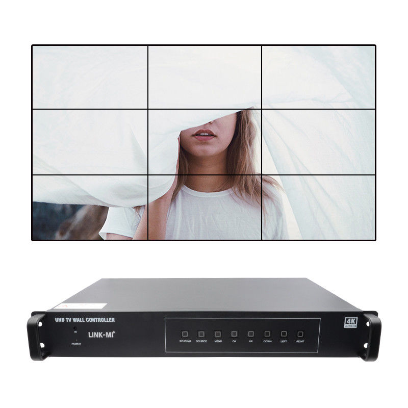 Bộ xử lý tường video 3x3 4K với quay hình ảnh Roaming Window Controller 3x3 4k
